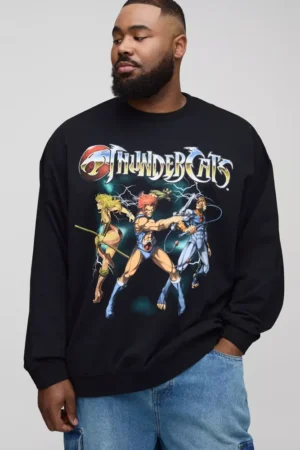 Plus Regular Fit Thundercats Print Sweater