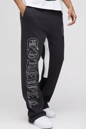 Relaxed Flare Star Limited Printed Varsity Gusset Jogger