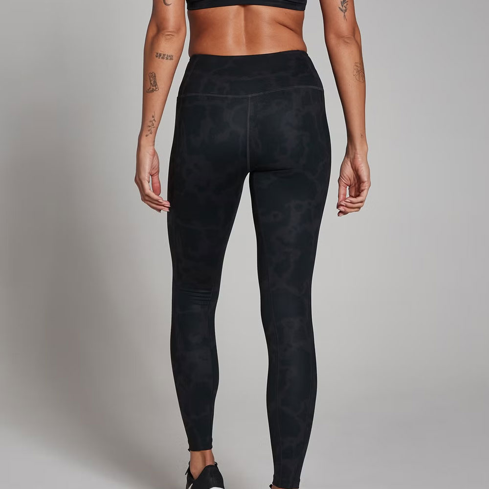 Abstract Leggings – Black - Image 2