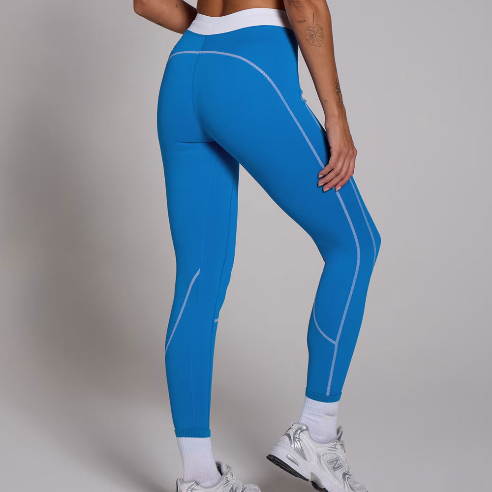 Drawstring Leggings – Cobalt Blue - Image 2