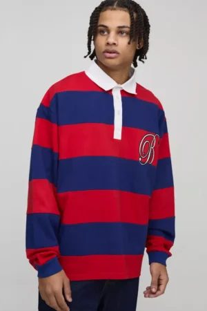 Oversized Heavyweight Cut and Sew Rugby Polo